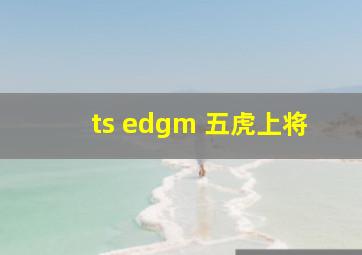 ts edgm 五虎上将